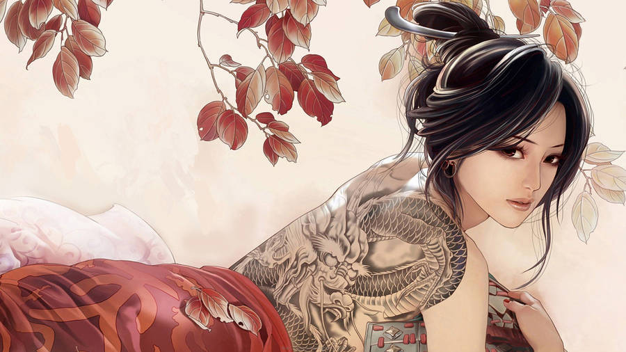 Digital Art Wallpapers women Tattoo Backgrounds